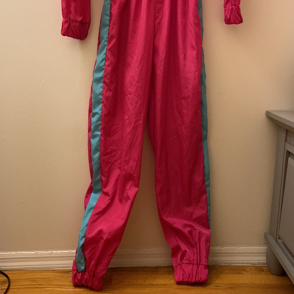 New! Women's Pullover Hoodie Jumpsuit Zipper Jacket Windbreaker Elastic Waist - Picture 4 of 7